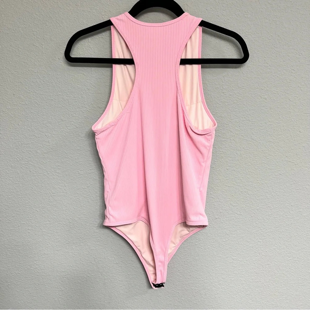 Pink Ribbed KlassyNetwork Bodysuit - Picture 4 of 7